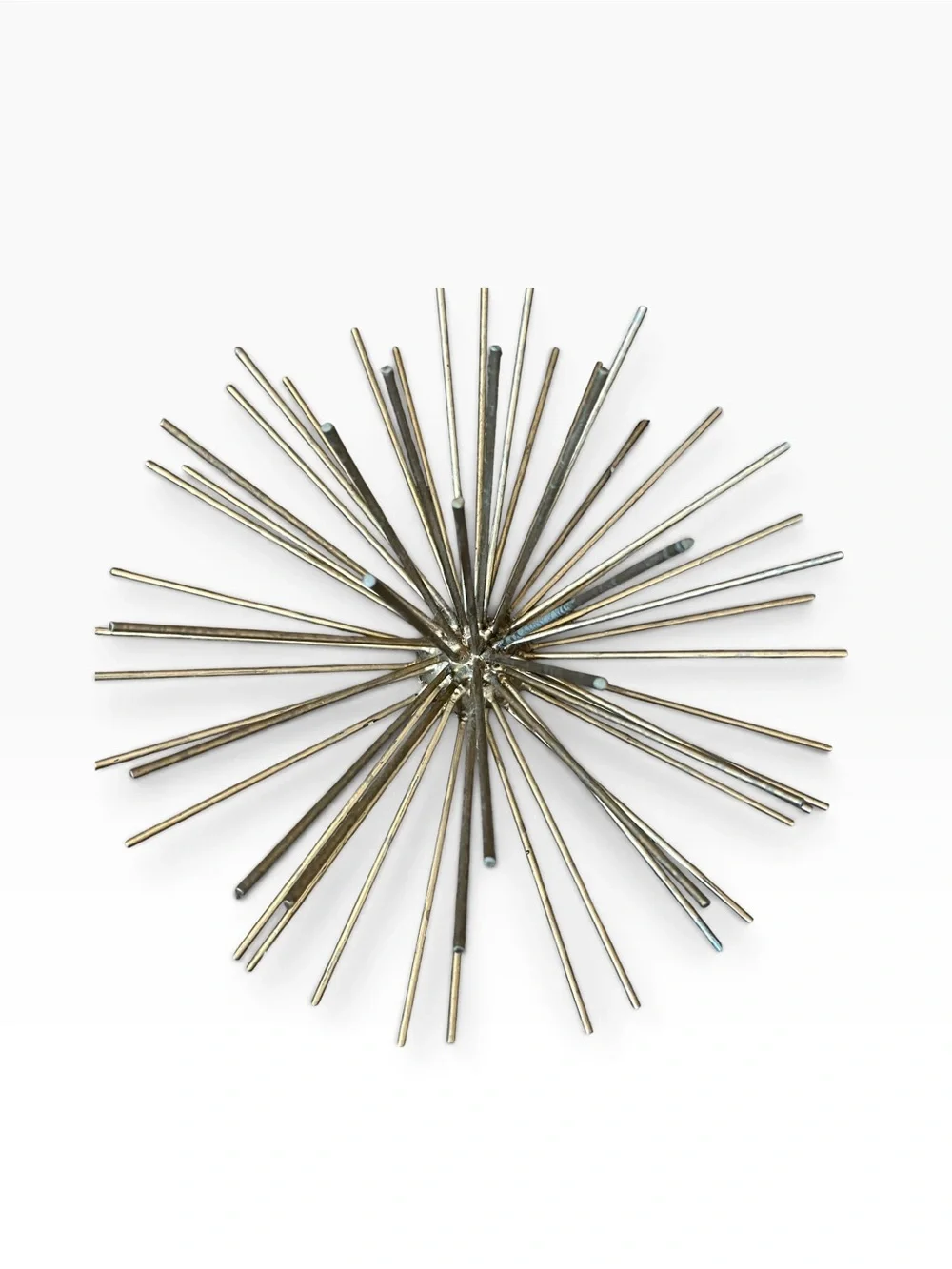 2 Atomic MCM Style Hanging Metal Sputnik Spikes Starburst Wall Art Orb 8